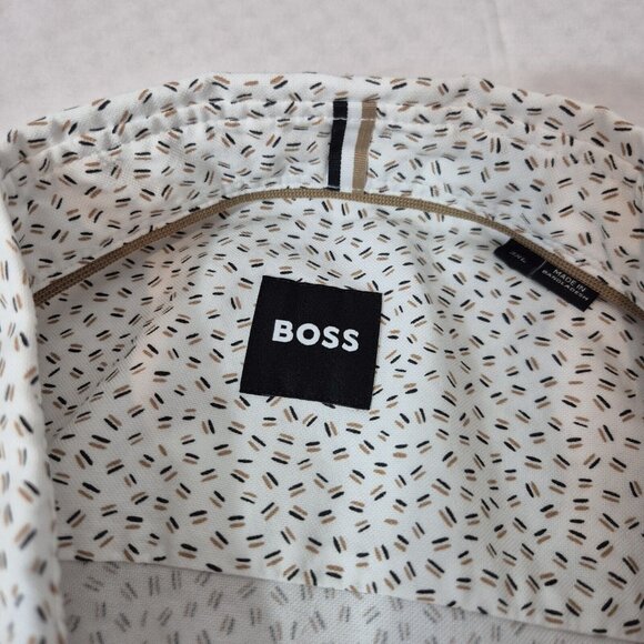 Hugo Boss Liam Kent Button Up Long Sleeve White Shirt Size 3XL  (19) - Picture 5 of 12